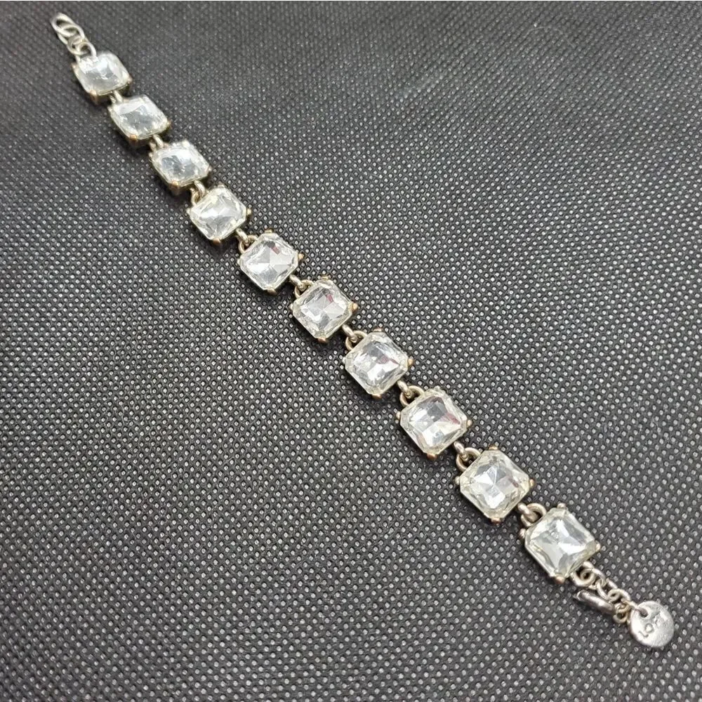 Loft Silver & Clear Rhinestone Bracelet